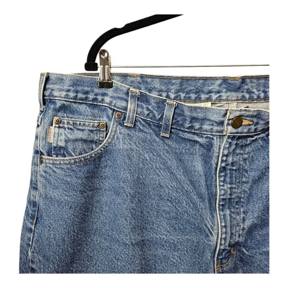 Carhartt Denim Relaxed Fit Straight Leg Cotton Blue Jeans